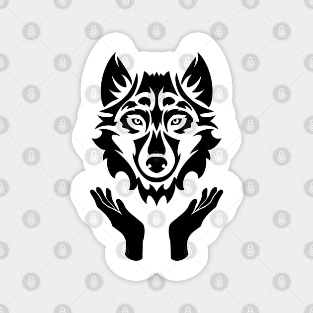 Wolf Deity Magnet by mikazure