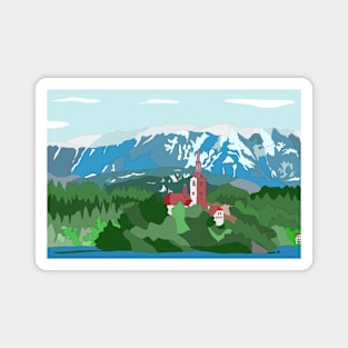 Lake Bled, Slovenia Magnet