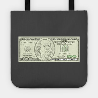 Benjamin Franklin 100 US Dollar Tote