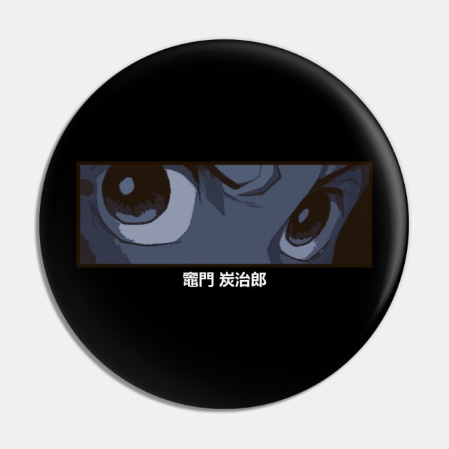 Tanjirou Kamado Eye Demon Slayer Pin by BleizerShtorn