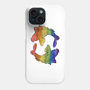 Koi Carp With Rainbow Scales Phone Case