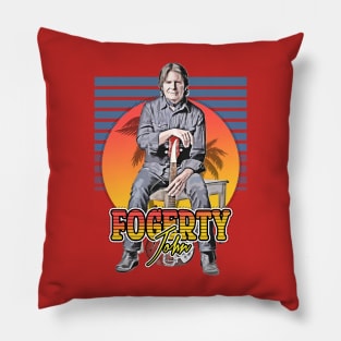 john fogerty retro style flyer vintage Pillow