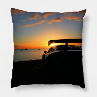Silhouetted Sunset Pillow