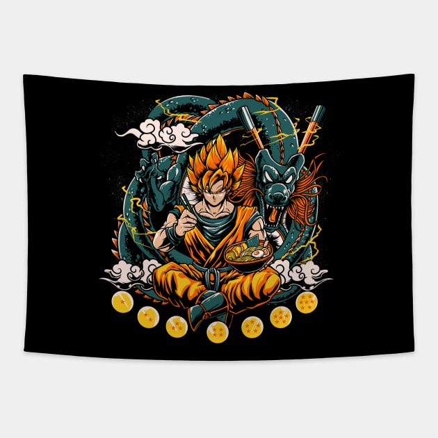 Devour the Ramen Tapestry by Amieru Designs