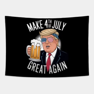 Trump Make 4th of July Great Again Tapestry
