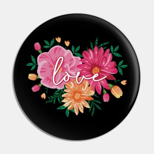 love flower heart Pin