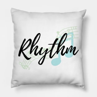 Rhythm Design with Musical Notes Pillow