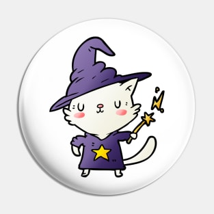 Cat Wizard Pin