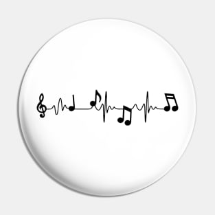 MUSICAL HEART BEAT Pin