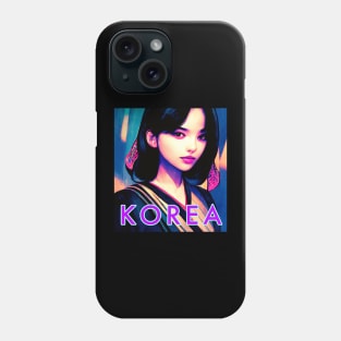 Korea Vaporwave Cute K Pop Girl Phone Case