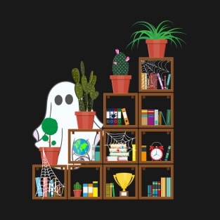 Bookshelf Ghost T-Shirt