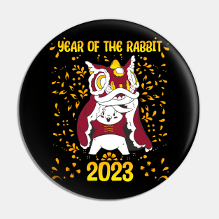 Good Luck Zodiac Happy Chinese New Year of the Rabbit Pin