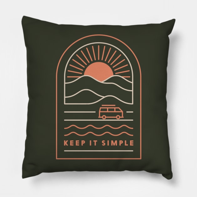 Keep It Simple Pillow by Thepapercrane