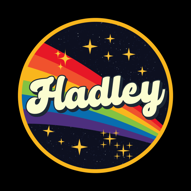 Hadley // Rainbow In Space Vintage Style by LMW Art