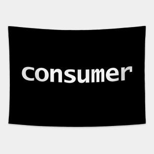 Consumer Typography White Text Tapestry