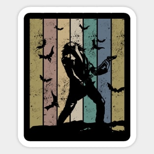 Eddie Munson Guitar - Stranger Things Sticker for Sale by VioletRae