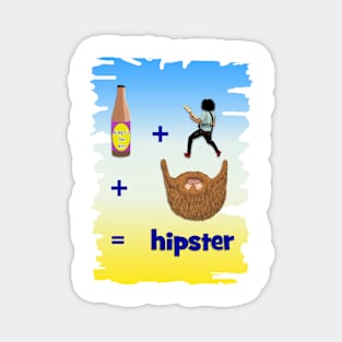 Hipster, craft beer, beard, indie bands Magnet