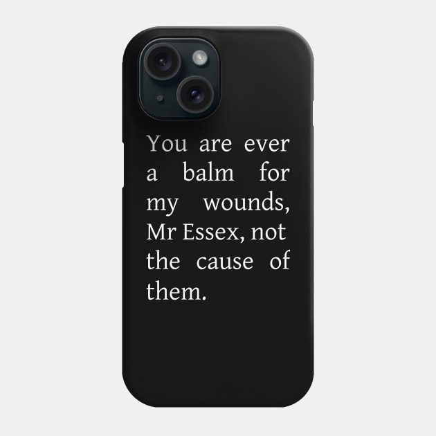 "You are ever a balm for my wounds," from Heart of Stone Phone Case by Johannes T. Evans