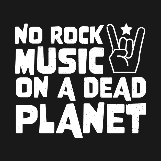No Rock Music On A Dead Planet by jodotodesign