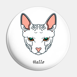 My cat Hello Pin