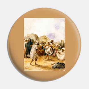 Travelling Performers, Morocco 1833, Eugène Delacroix Pin