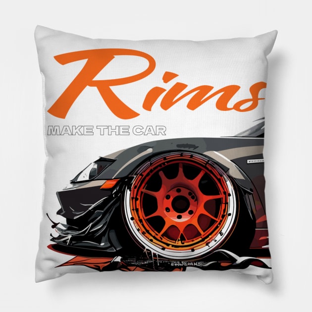 JDM RIMS Pillow by DeeDeeCro