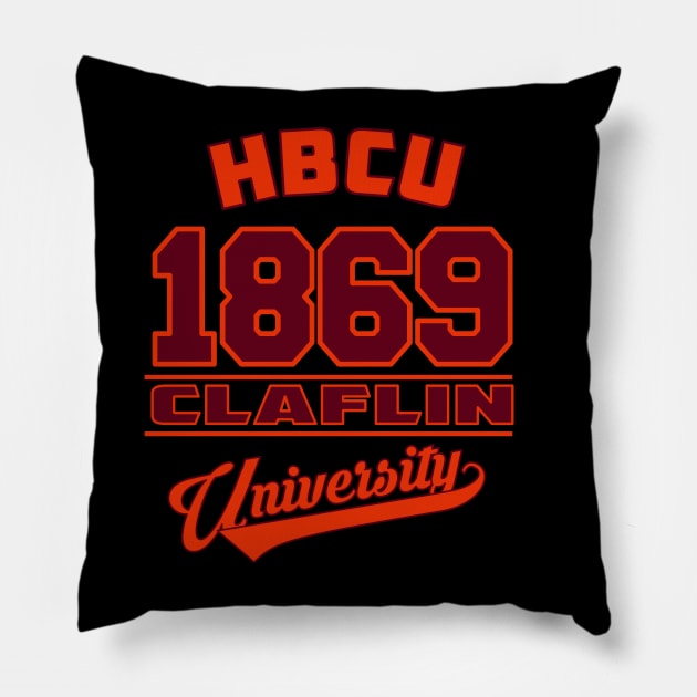 Claflin University 1869 Apparel Pillow by HBCU Classic Apparel Co