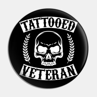 Tattooed Veteran Tattoo Gun Pin