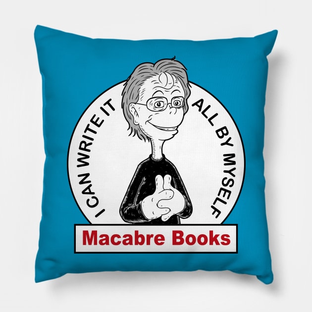 King of Macabre Books Pillow by Firebrander