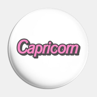 retro barbie capricorn Pin