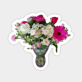 Flowers in a Vase Floral Photo Magnet