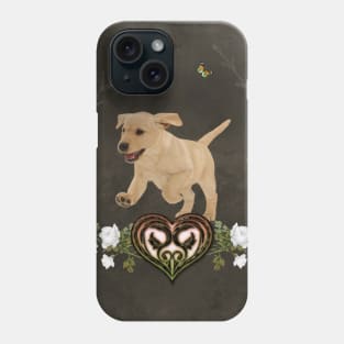 Cute labrador puppy Phone Case