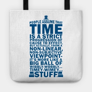 Tardis Typography Tote