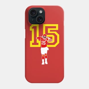 Patrick mahomes 15 flexing - kc chiefs Phone Case