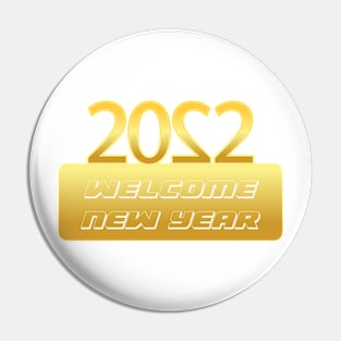 Welcome New Year Pin