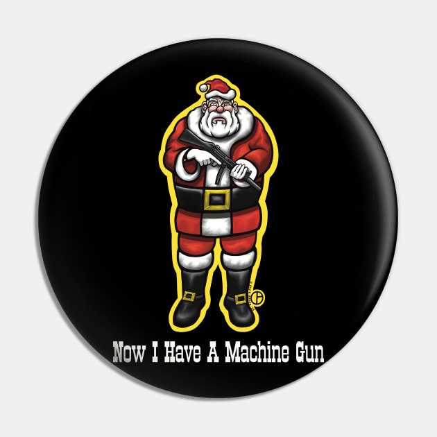 Santa Claus Pin by Art from the Blue Room