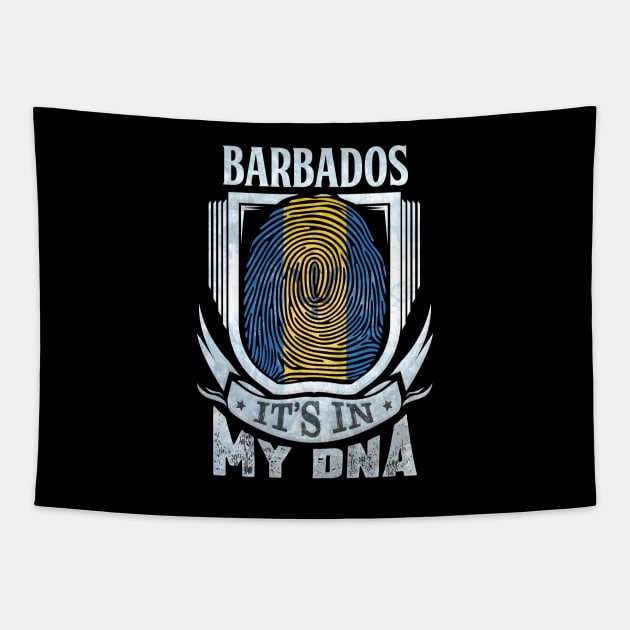 Barbados It's In My DNA - Gift For Barbadian With Barbadian Flag Heritage Roots From Barbados Tapestry by giftideas
