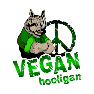 Vegan hooligan - rhinoceros T-Shirt