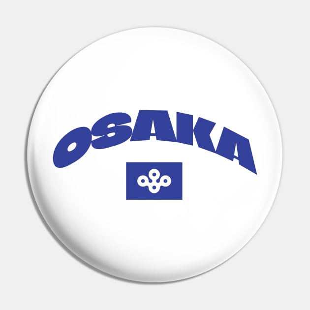 Osaka, Japan City Flag Pin by Issho Ni