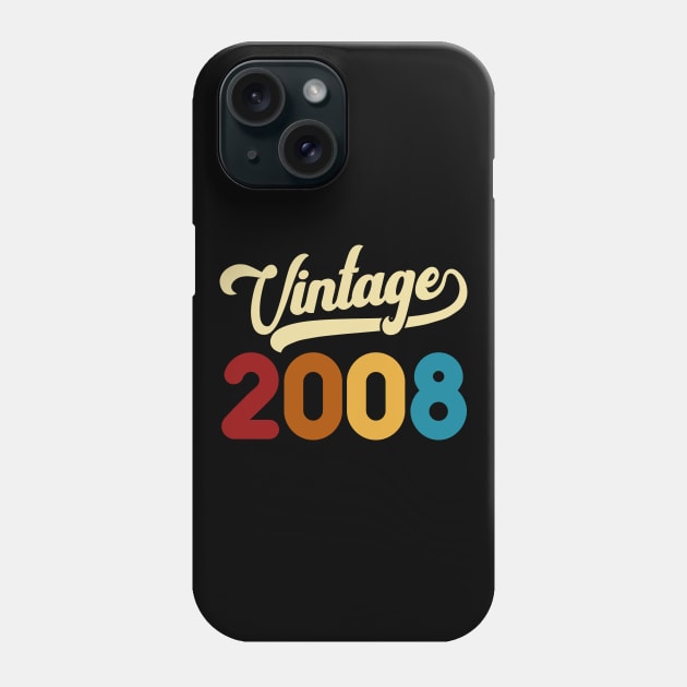 2008 Vintage Gift 12th Birthday Retro Style Phone Case by Kimko