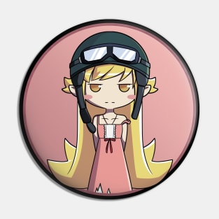 Oshino Shinobu (Monogatari Series) "Pilot Hat" v2 Pin