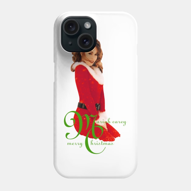 90s Mariah Carey Christmas Phone Case by Popstars