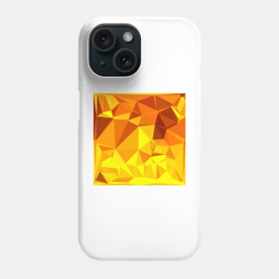 Gold Yellow Banana Abstract Low Polygon Background Phone Case