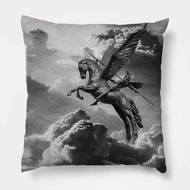 Flying to the sky Pillow by iamshettyyy