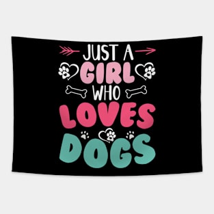 Just A Girl Who Loves Dog Training T shirt For Women T-Shirt T-Shirt Tapestry