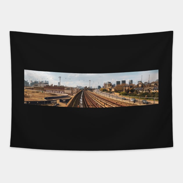 London Panorama - Sony Man Tapestry by Z Snapper