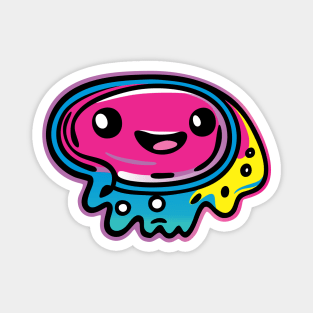 Kawaii Blob Aqua Droplet Magnet