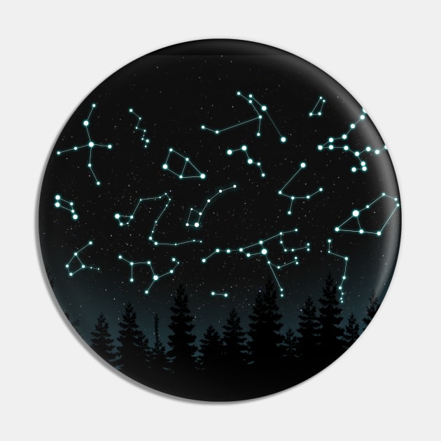 Constellations Pin by Lumos19Studio