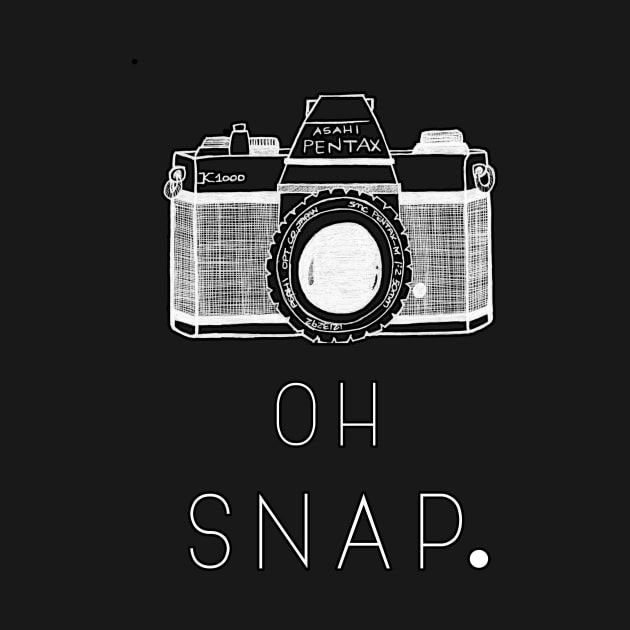 'Oh Snap' Typography Design- White by StylishTayla