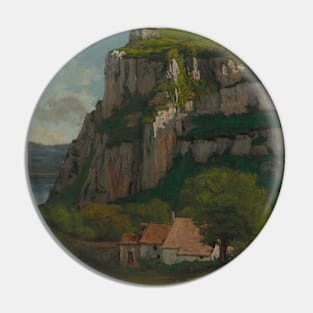 The Rock of Hautepierre by Gustave Courbet Pin